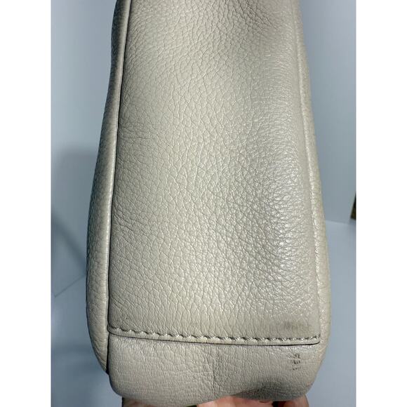 Kate Spade "Mindy" Crossbody Bag Cream / Oatmeal Colored Pebbled Leather - Picture 5 of 9
